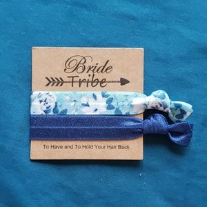 🎉 Bride Tribe Set of 2 Fabric Hair Ties